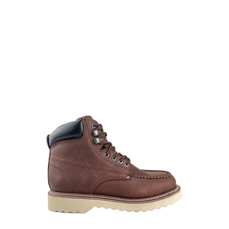 I-Brown Goodyear Welt Ukuphepha Kwezicucu Zesikhumba Ngezinzwane zensimbi kanye ne-midsole