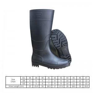 Bon mache pvc k ap travay gumboots ki pa glise ki enpèmeyab pou travay agrikòl ak lapèch