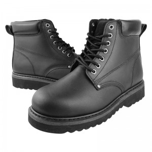 Nwa Goodyear Welt soulye kwi grenn ak zòtèy asye ak midsole