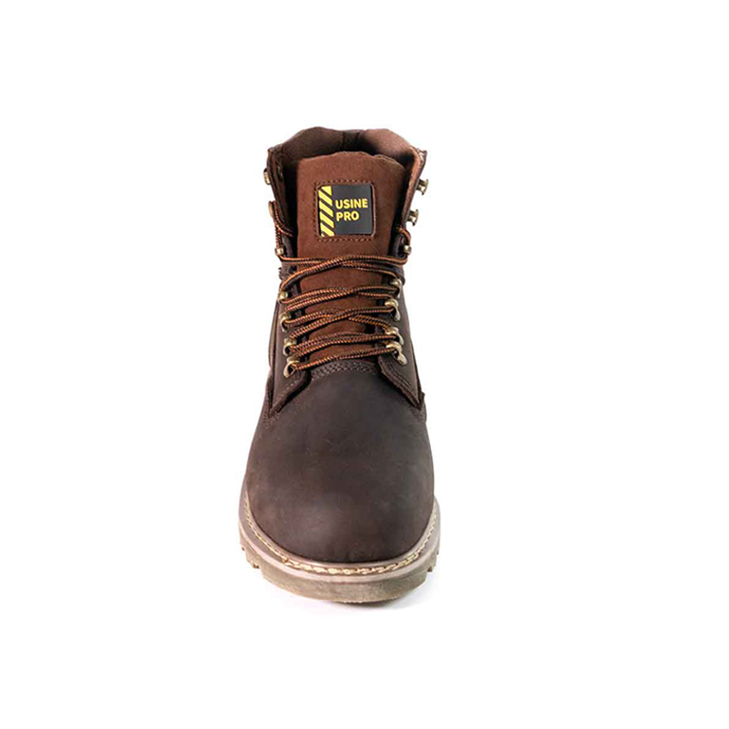 Brown Goodyear Bear Bear Better Kabaha maqaarka ee leh steel toe iyo Midsole