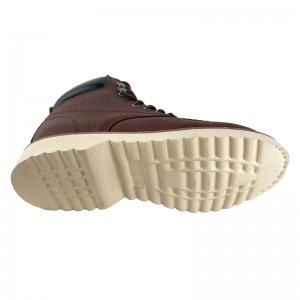 Brown GoodyEar Bear Bear Bett Bear kabaha maqaarka oo leh steel stere iyo Midsole