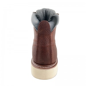 Brown GoodyEar Bear Bear Bett Bear kabaha maqaarka oo leh steel stere iyo Midsole