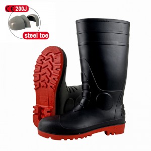 Nwa segondè koupe anti-smash S5 PVC sekirite jansiv bòt zapatos de sequridad
