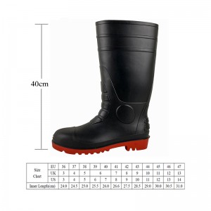 Nwa segondè koupe anti-smash S5 PVC sekirite jansiv bòt zapatos de sequridad