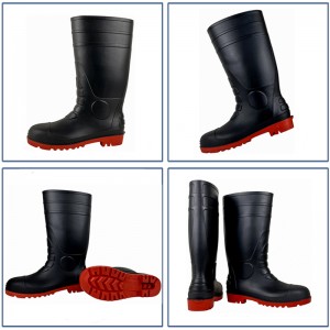 Nwa segondè koupe anti-smash S5 PVC sekirite jansiv bòt zapatos de sequridad