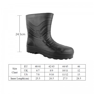 Mens black boots boots i nā wai wai