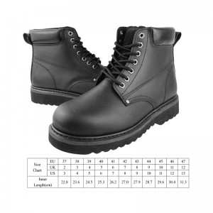 Nwa Goodyear Welt soulye kwi grenn ak zòtèy asye ak midsole