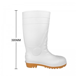 CE endistri manje pvc bòt lapli ak asye zòtèy ak midsole