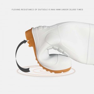 CE endistri manje pvc bòt lapli ak asye zòtèy ak midsole