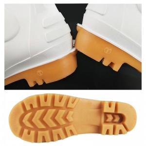 CE endistri manje pvc bòt lapli ak asye zòtèy ak midsole