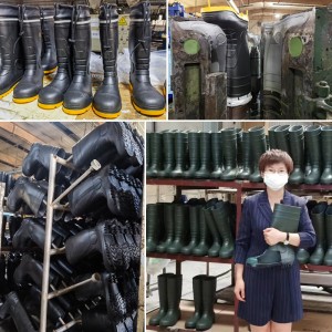 Amabhuzu we-CE ASTM AS / NZS PVC Ukuphepha Kwemvula Ngezinzwane zensimbi kanye ne-midsole