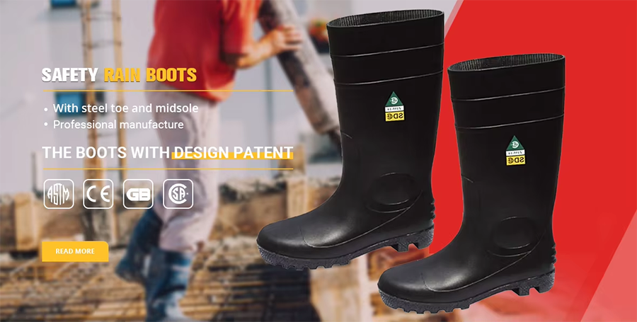 Imfashini Jungle Knee High PVC Boots Classy Men Work Get I-Gumboots Foot Ukuvikelwa Kwezinyawo